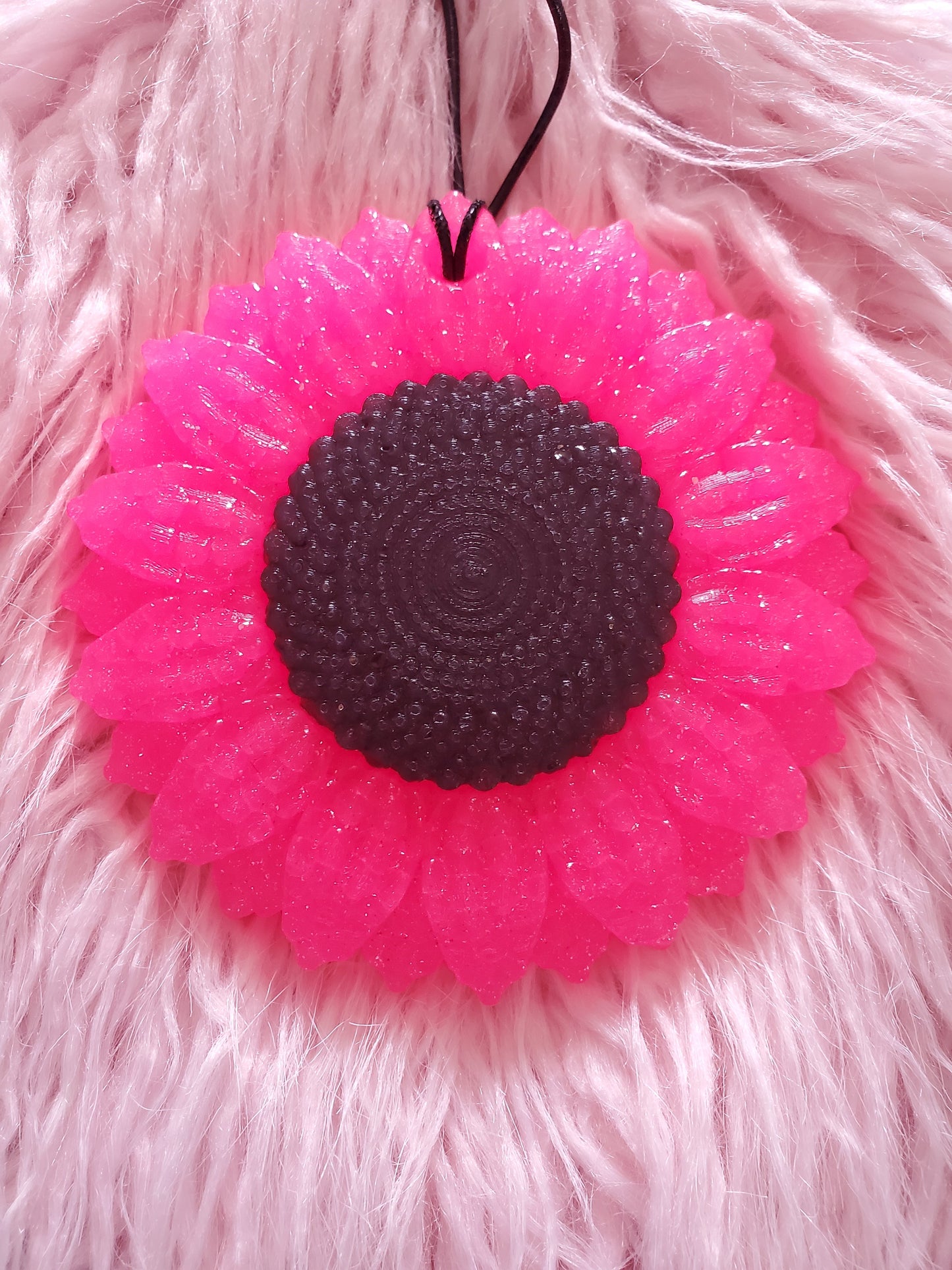Hot Pink & Black Sunflower *Made to order*